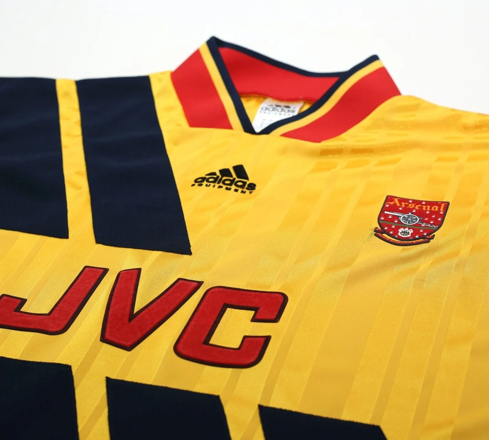 1993/94 WRIGHT #8 Arsenal Retro adidas Equipment Away Football Shirt (M/L)