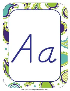 Alphabet Letters - D'Nealian | Frogs | UPRINT | Schoolgirl Style