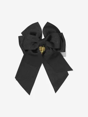 Angels Face Girls French Bow Clip in Black