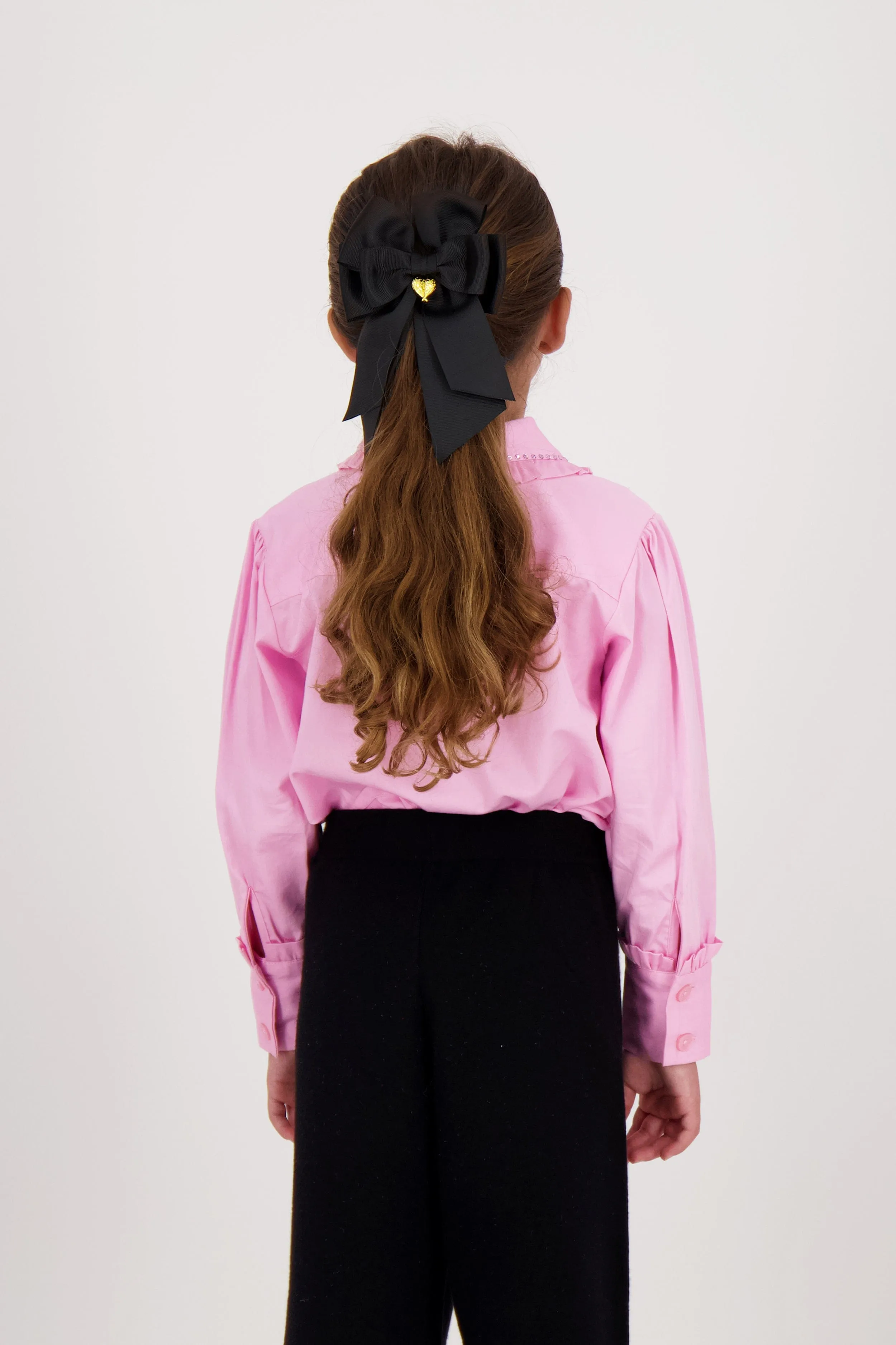 Angels Face Girls French Bow Clip in Black