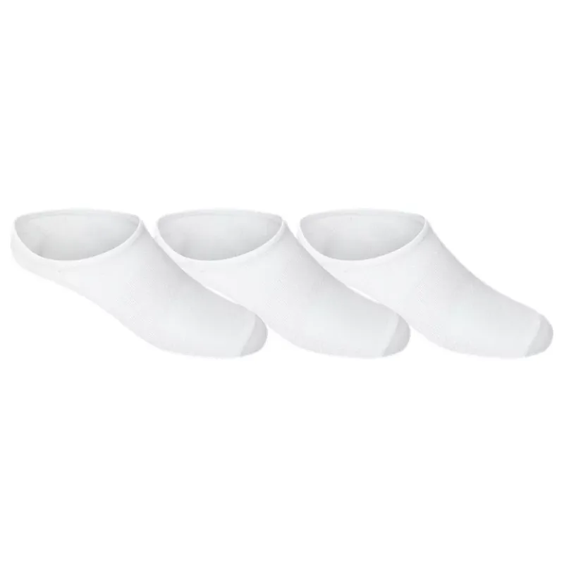 Asics Pace Invisible Socks 3 Pack - Brilliant White