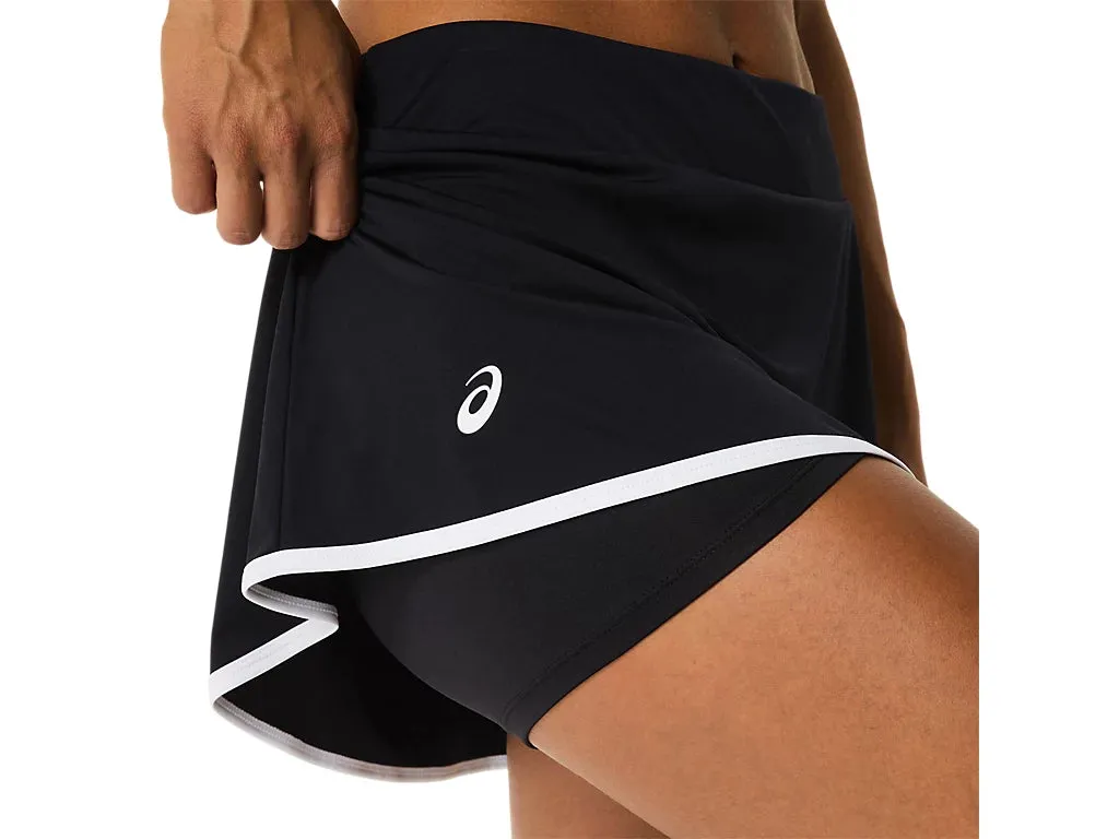 Asics Women Court Skort (Piping) Performance Black