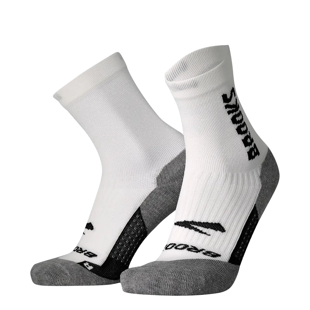 Brooks Ghost Crew Running Socks in White