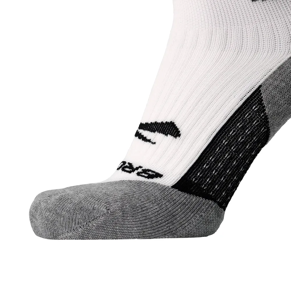 Brooks Ghost Crew Running Socks in White