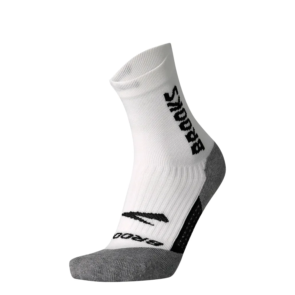 Brooks Ghost Crew Running Socks in White