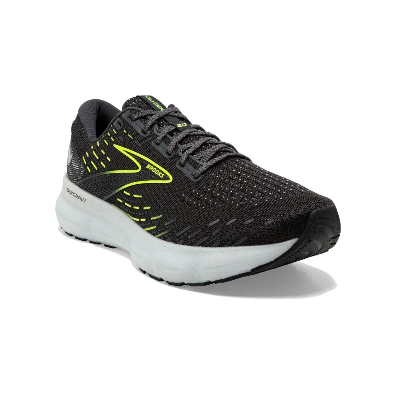 Brooks Glycerin 20 (Mens) - Ebony/White/Nightlife