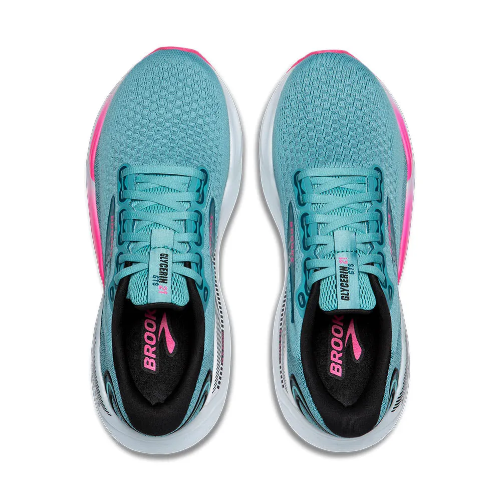 Brooks Glycerin GTS 21 (Womens) - Moroccan Blue/Aqua/Pink