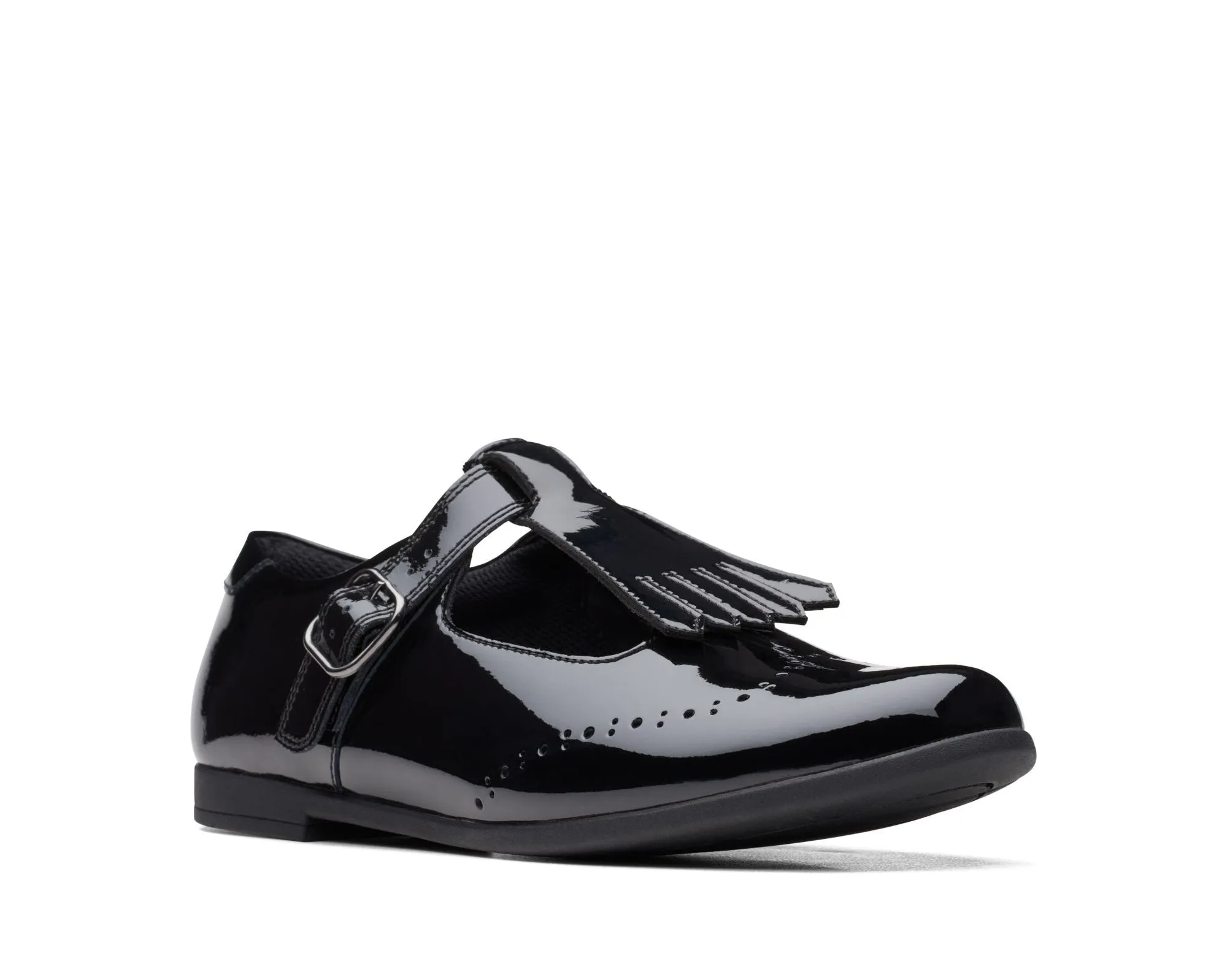 Clarks Scala Teen Youth Black Patent