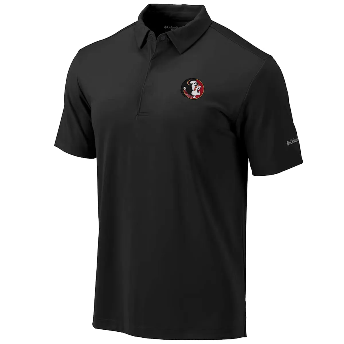 Columbia Men's Vault Seminole Logo Fair Game Performance Polo - Black