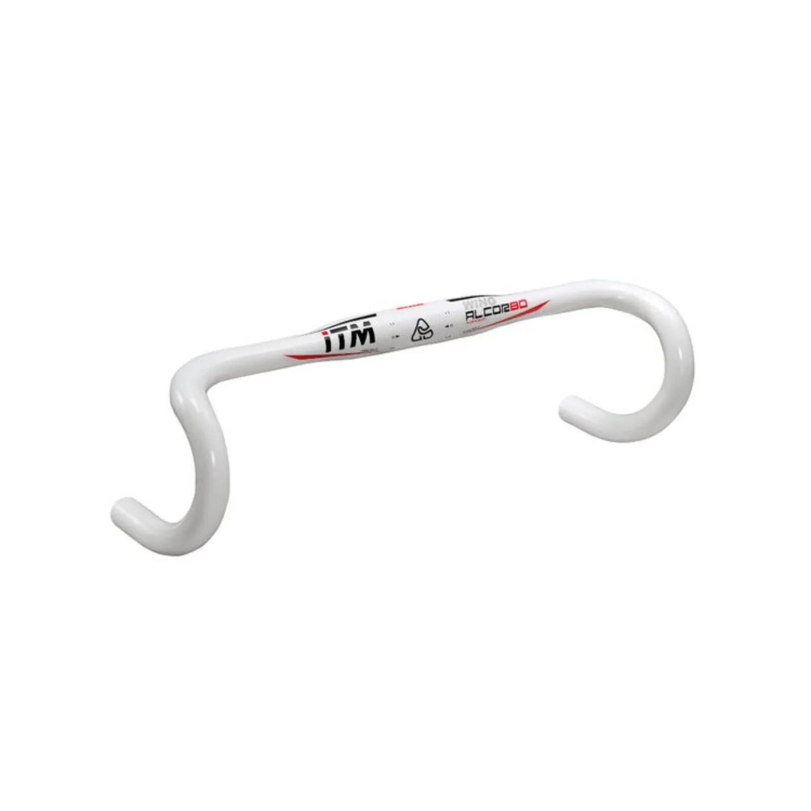 ITM Wing Alcor Wing Alloy Road Handlebar - 420mm - 31.8mm - White