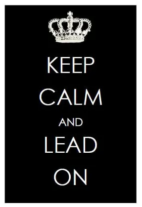 "Keep Calm and Lead On" Inspirational Print | UPRINT | Schoolgirl Style