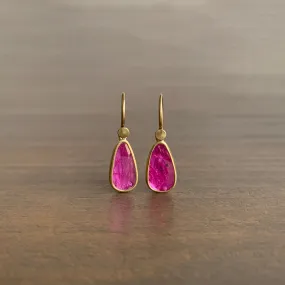 Ruby Droplet Earrings