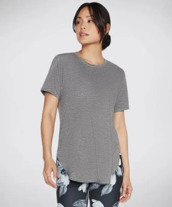 Skechers Go Dri Swift Tunic Tee Heather Charcoal