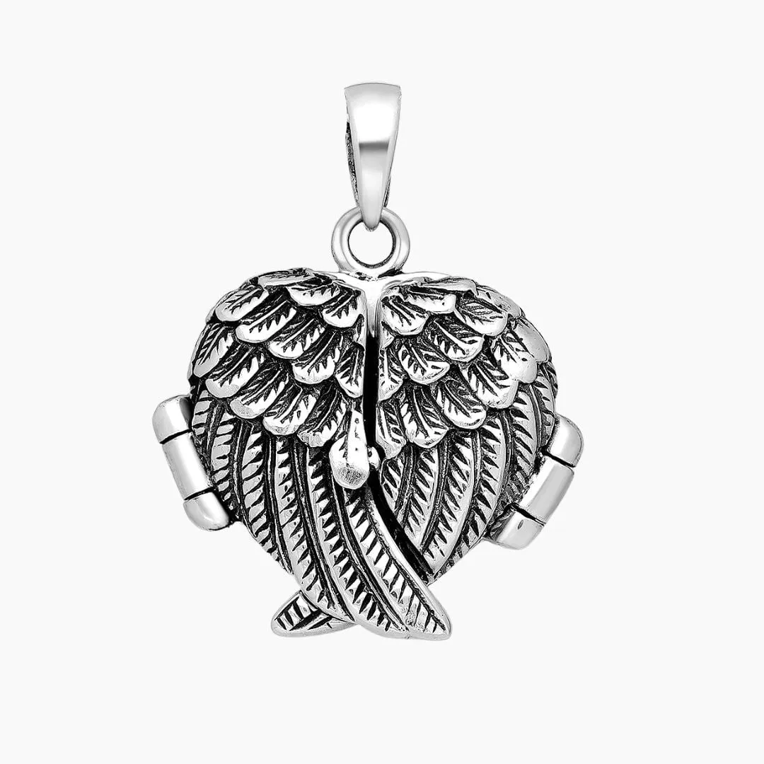 Sterling Silver Angel Wing Locket