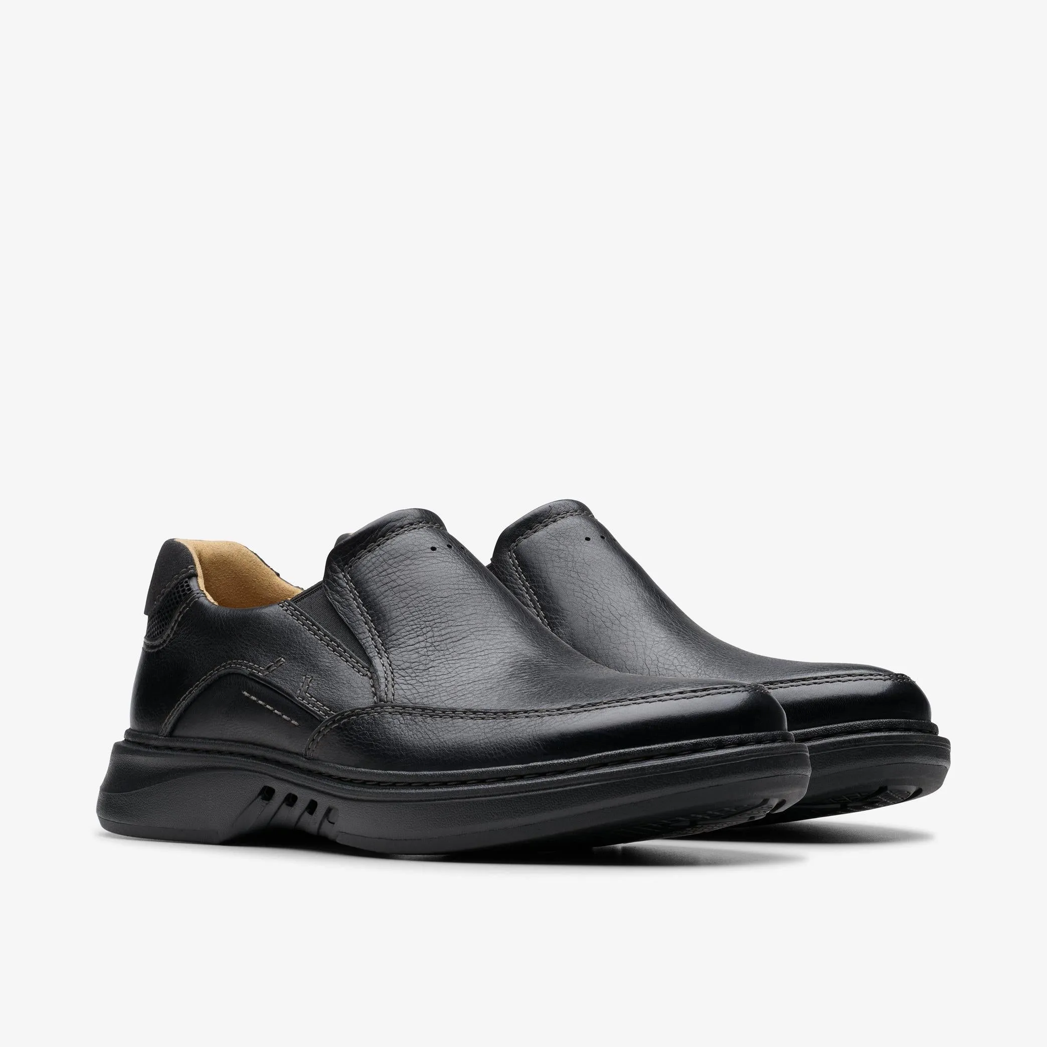 Un Briley Step Black Leather by Clarks