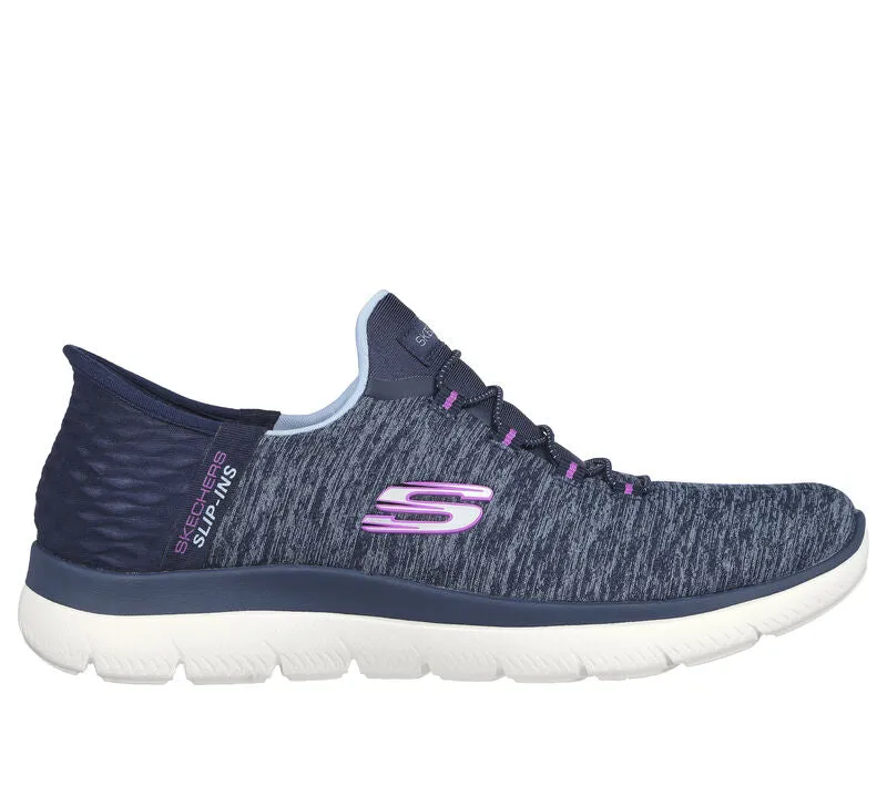 Women's Wide Fit Skechers 149937 Summits Dazzling Haze Sneakers